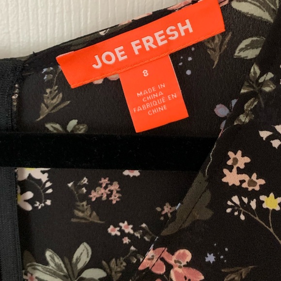Joe Fresh Black Floral Dress - Picture 2 of 14